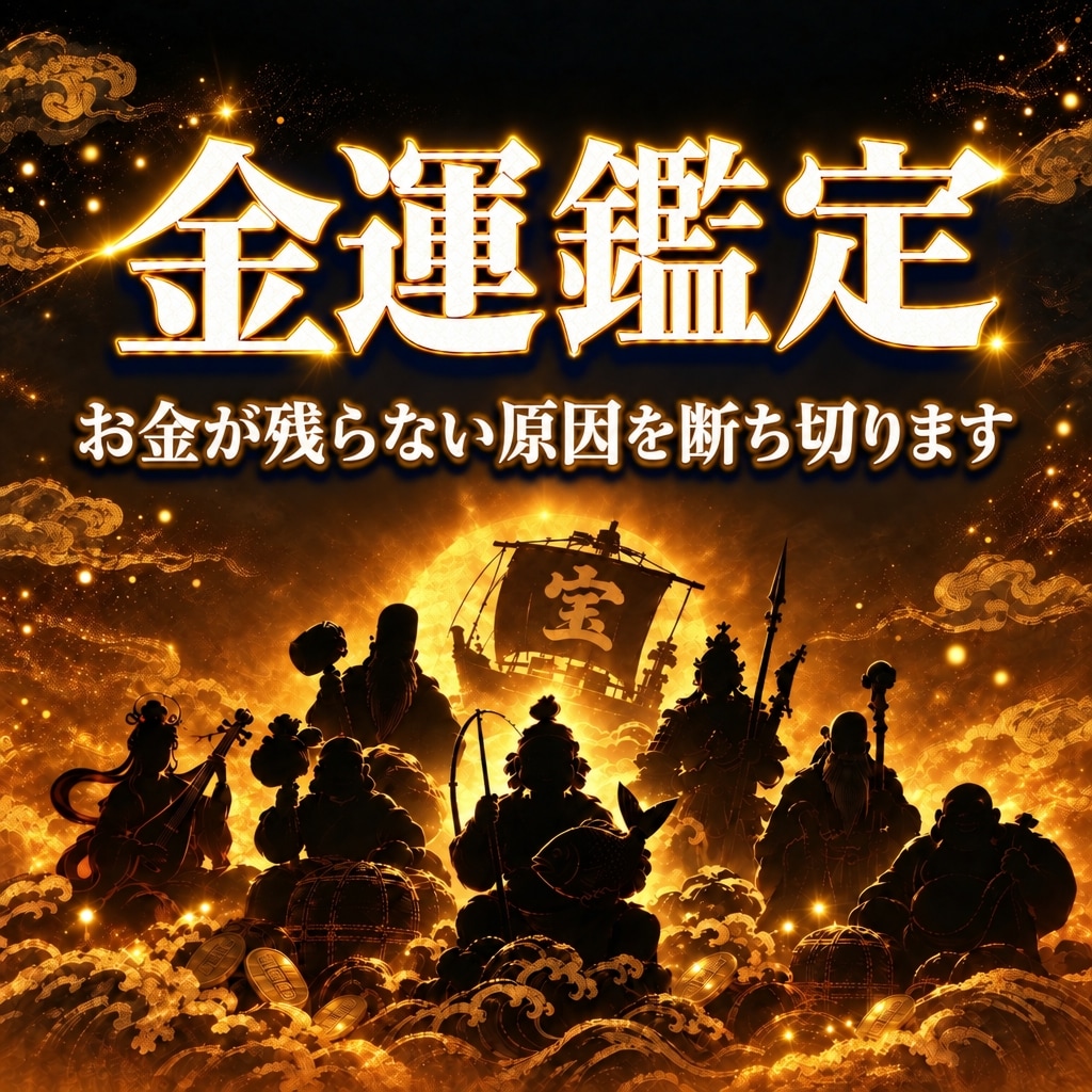 金運鑑定｜お金の不安・収入・貯金の流れを視ます 収入・浪費・財運・貯金｜金運アップの突破口を霊視で特定 イメージ1