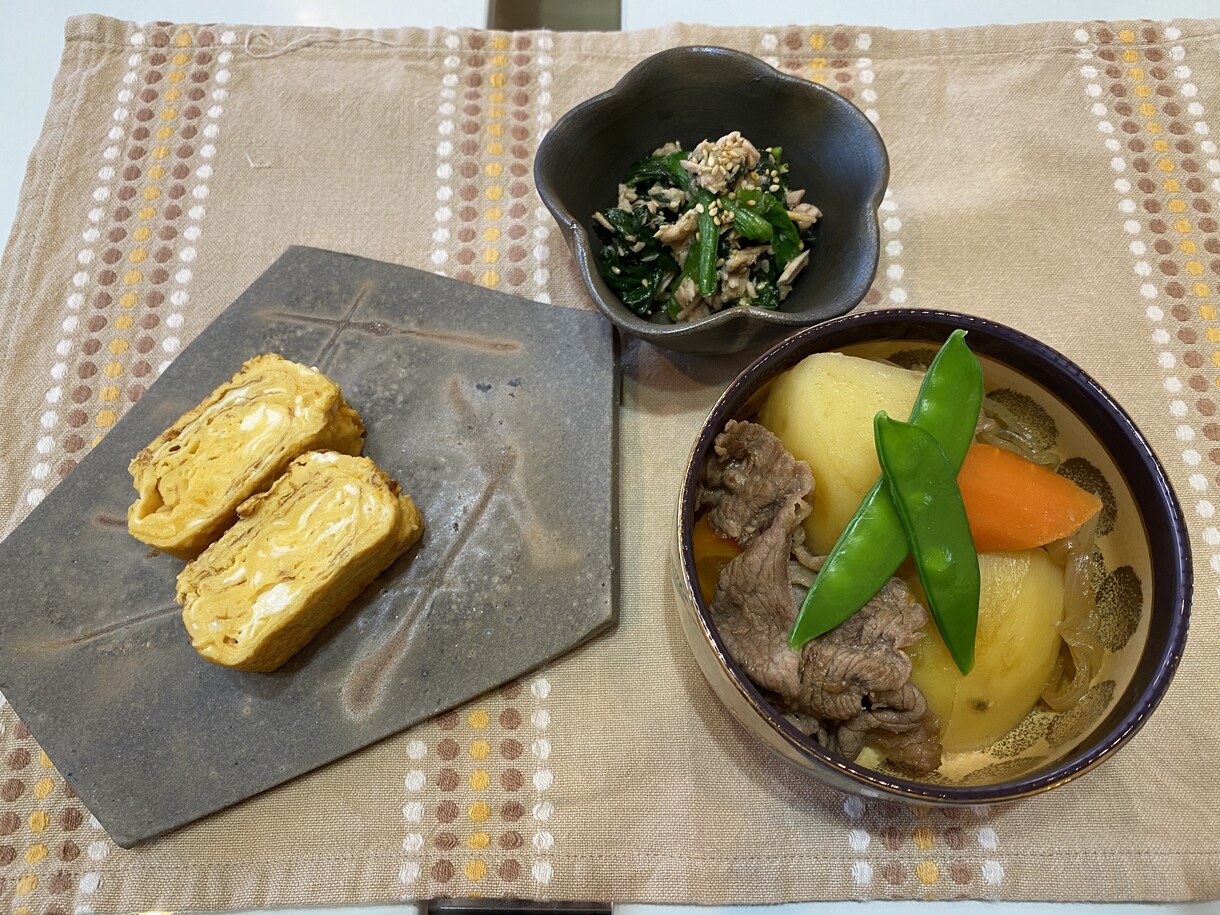 初心者向けの定番和食お教えします 男の胃袋を掴める事間違いなし‼︎肉じゃが定食レッスン イメージ2