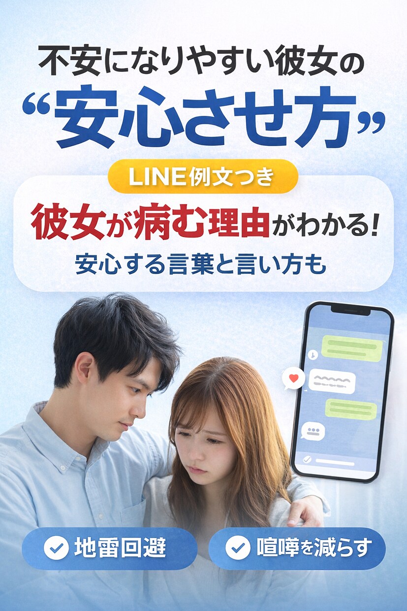 不安になりやすい彼女の「安心させ方」教えます 地雷回避・喧嘩を減らす愛し方。 イメージ1