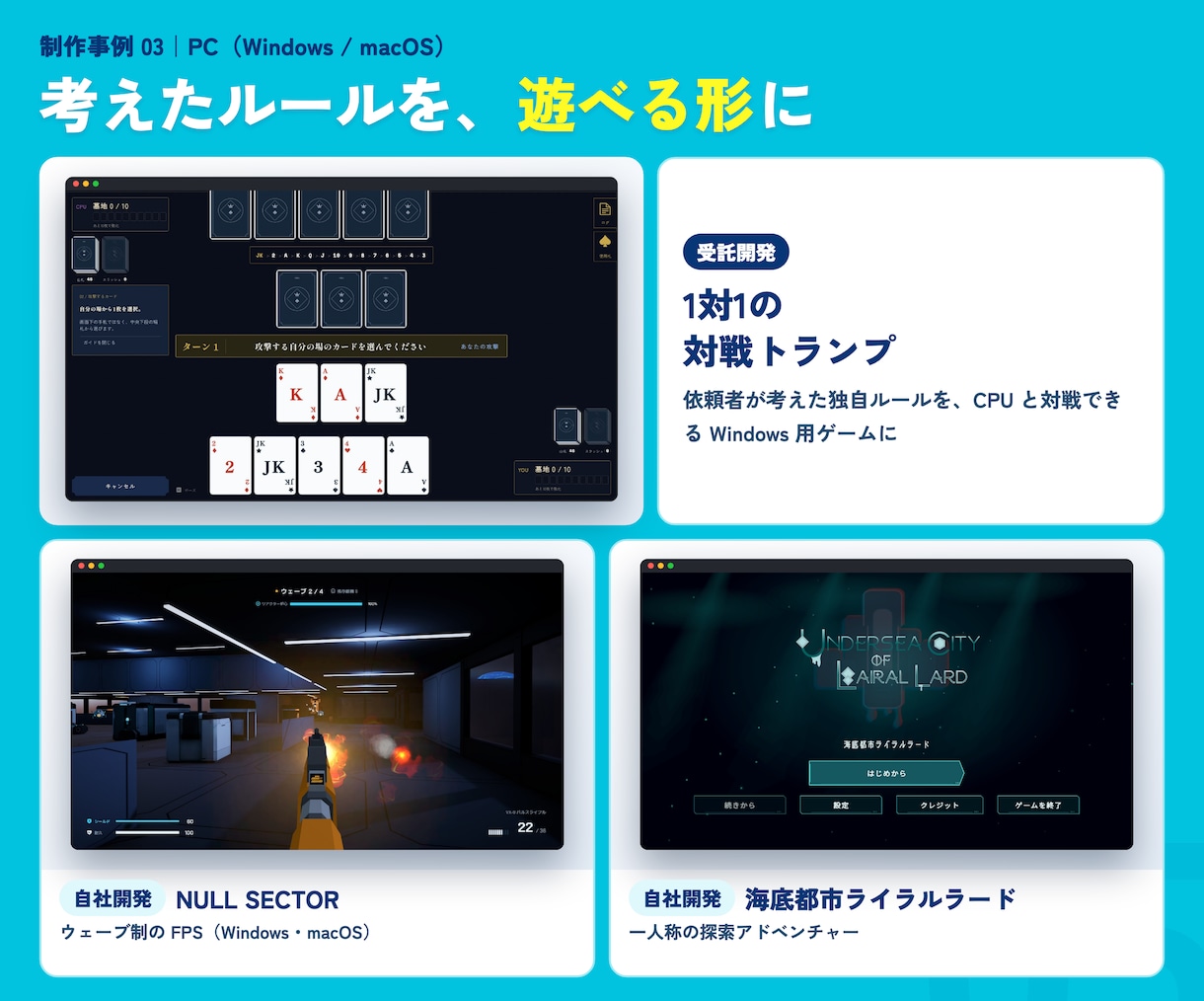 Unityでゲーム制作・アプリ開発を承ります 企画から完成まで｜2D・3D・XR・生成AI連携 イメージ5
