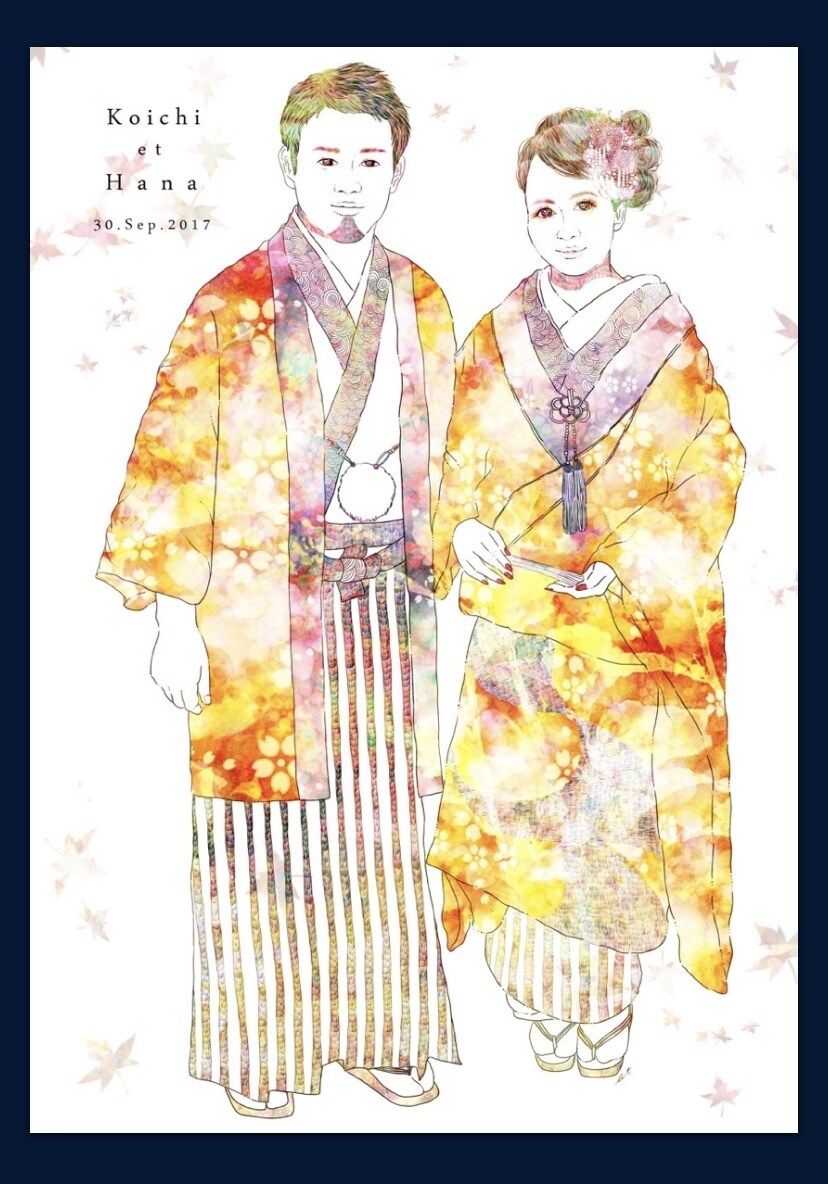 結婚式など、デジタル画像でイラストを描きます 入り口を華やかに彩るウェルカムボードのお手伝いをします イメージ7