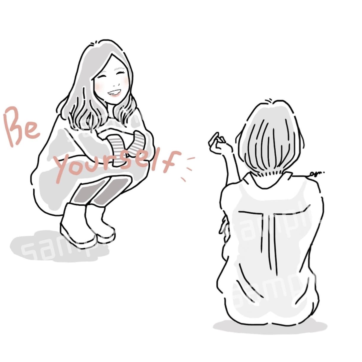 シンプルな線画描きます おしゃれで使いやすい イラストで個性を◎ イメージ2