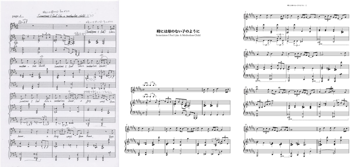 楽譜打ち込み→浄書→演奏譜作成などいたします (大編成)手書き譜面などの打ち込み、浄書、演奏譜の作成 イメージ1