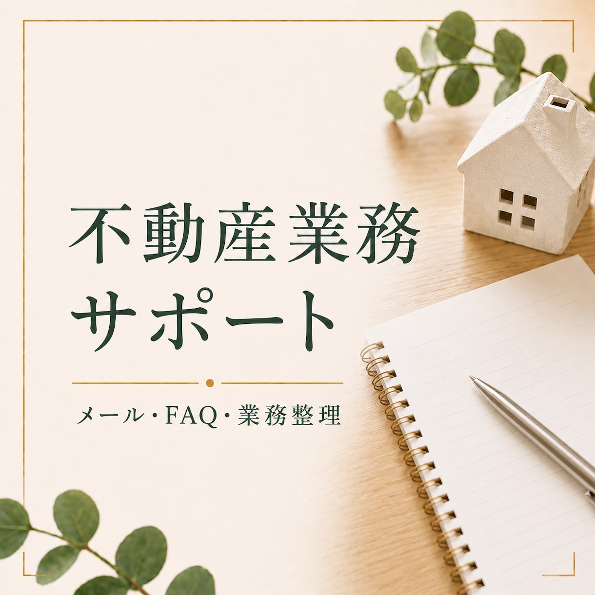 不動産会社向けの業務整理・事務サポートをします 「考える時間」を減らして、不動産業務をもっとスムーズに イメージ1