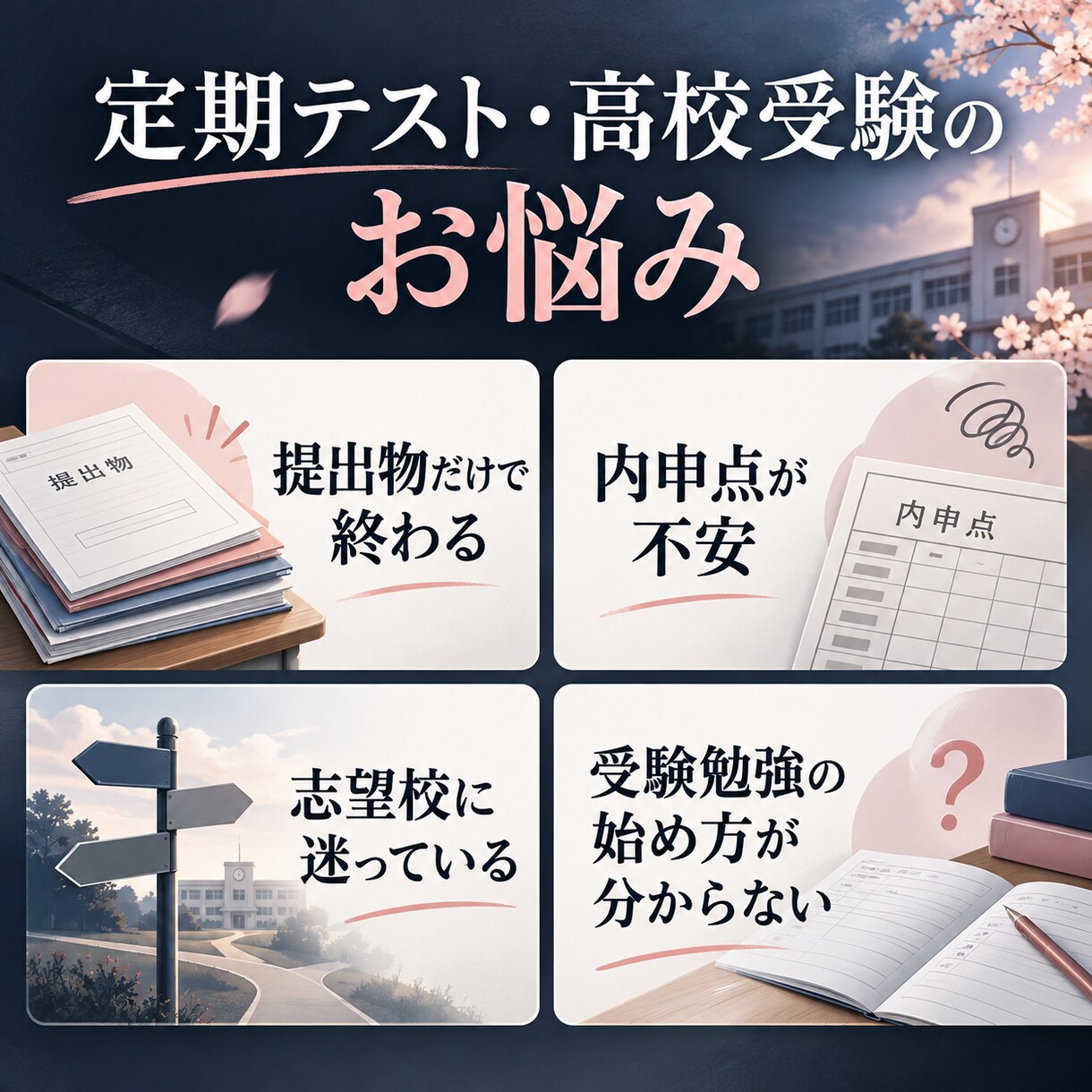 中学生の勉強の悩みを整理し学習計画を一緒に作ります 講師・教室運営の経験を活かし、悩みに寄り添う60分 イメージ4