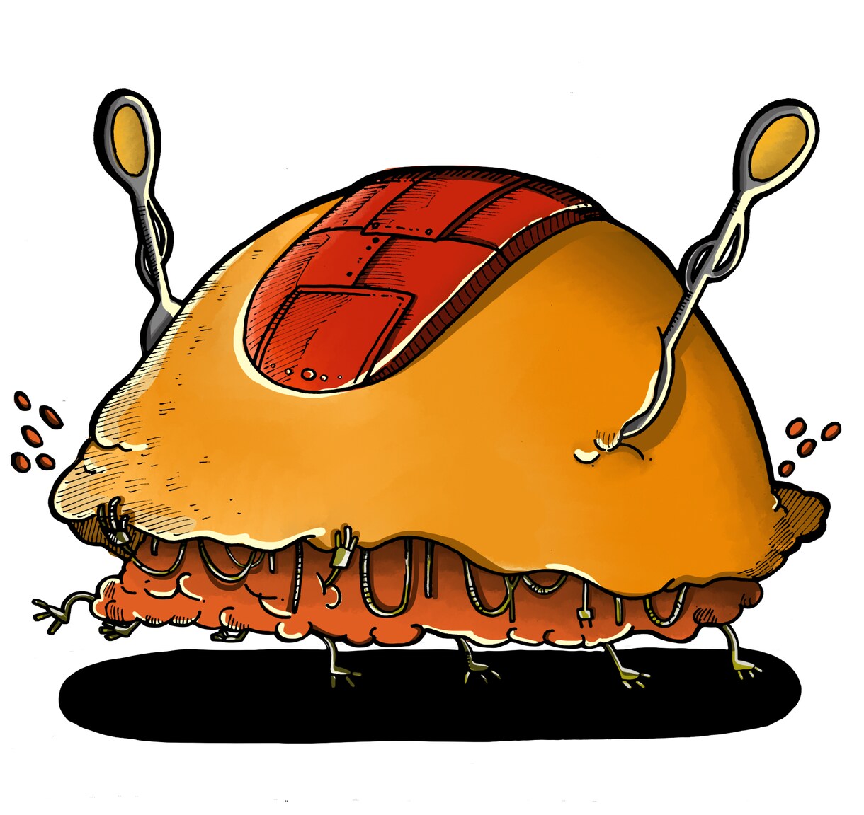 食べ物とメカを合体したかわいいイラスト描きます 変だけど可愛い？変だから可愛い！アイコンにいかがでしょうか？ イメージ3