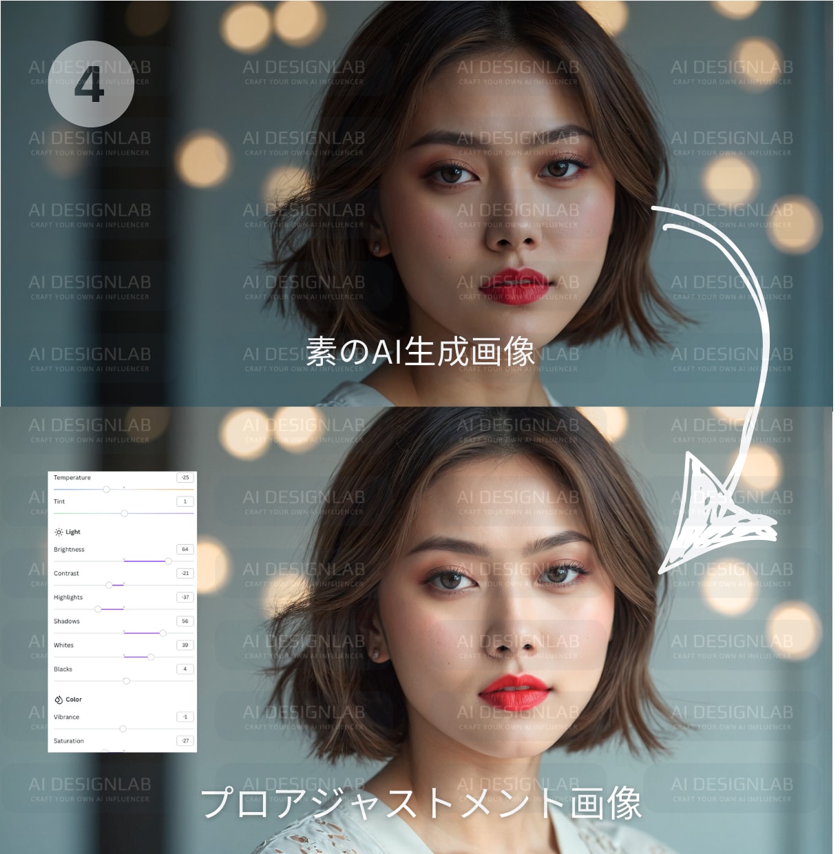 Canva超リアルモデル画像テンプレート提供します サロンイメージ超リアルSクラスモデル画像[商用可能] イメージ6
