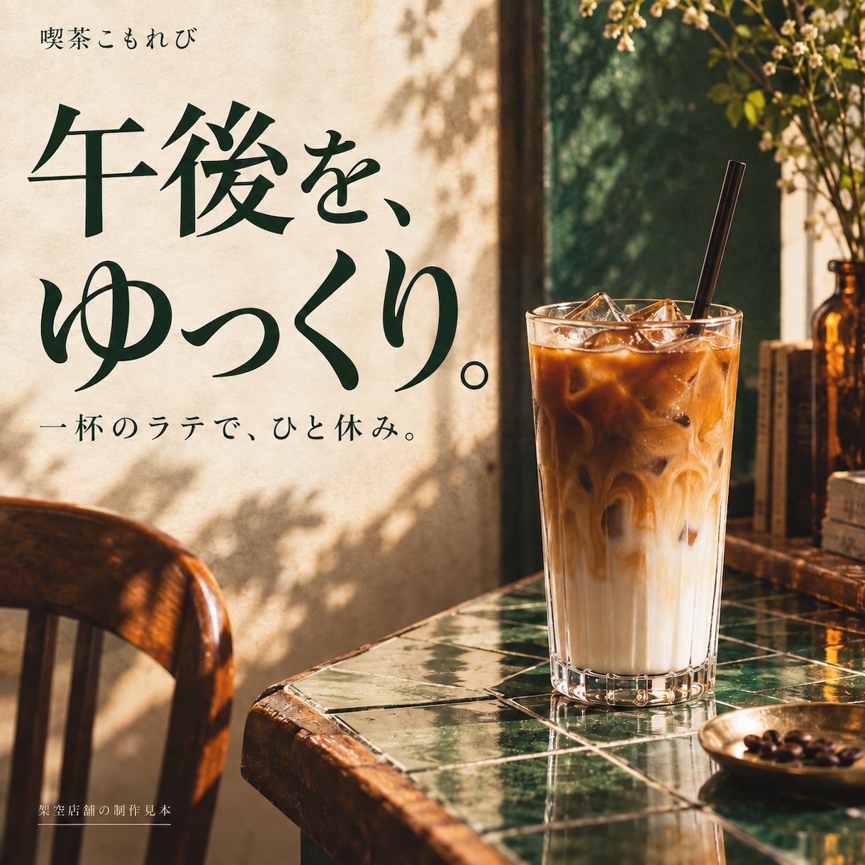 広告やＳＮＳに使う画像を１枚作ります 商品やお店の写真と一言で、投稿や広告にそのまま使える1枚に イメージ1
