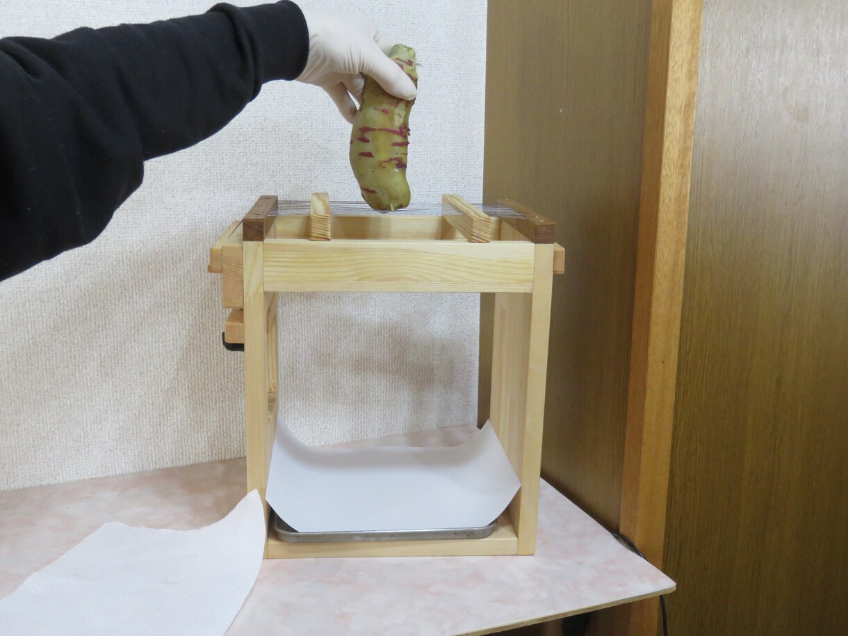 干し芋スライサー作ります 自前で干し芋を作れる"干し芋スライサーを製作します。 イメージ1