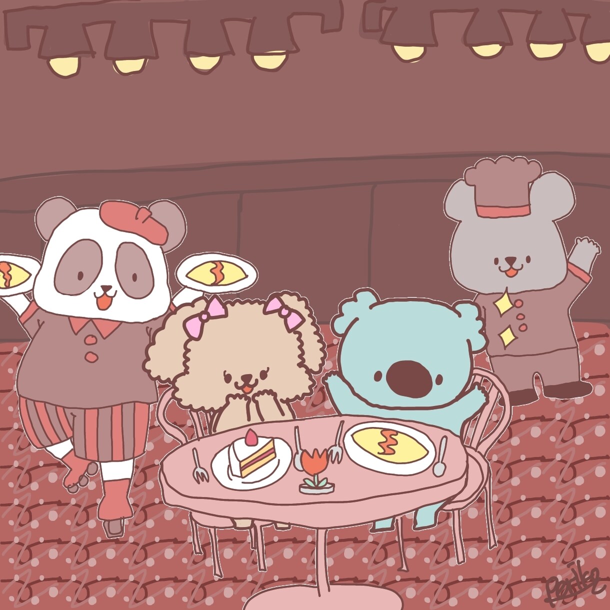 ゆるっとした動物をかきます アイコンや、おたよりの挿絵にもお使いできます！ イメージ2