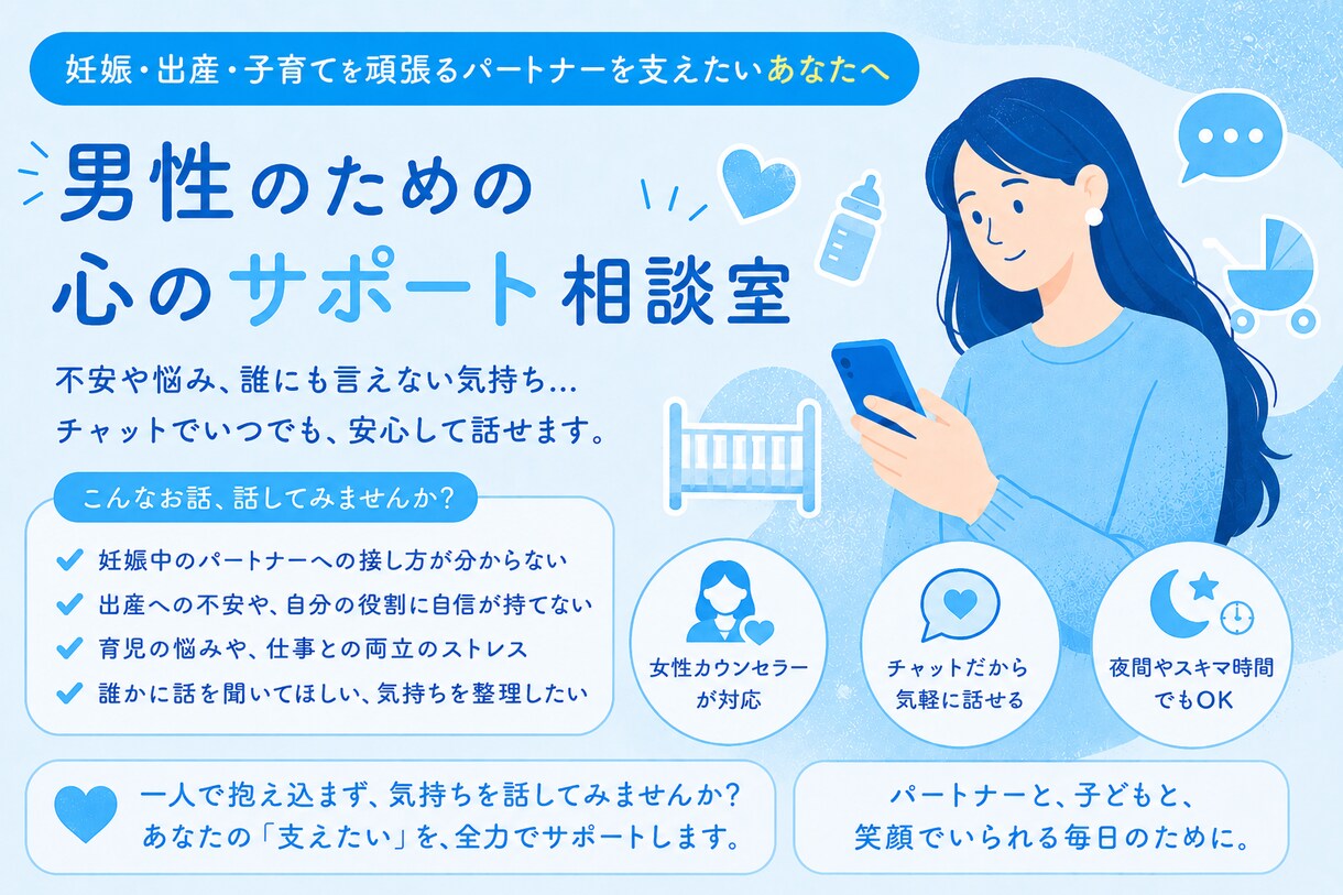 子育てと夫婦の悩み。プロのカウンセラーが聞きます 男だからと抱え込まないで。仕事も育児も限界なパパの休憩所★ イメージ1