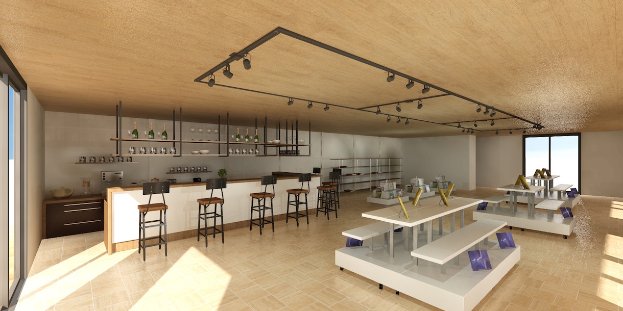店舗やオフィスの3Dパースを作成します 店舗やオフィスのイメージパースを安く丁寧に作成します！ イメージ2