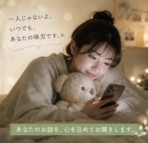 メッセージ相談いたします どんなお悩みにも優しく寄り添います イメージ4