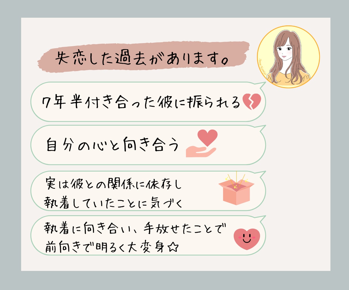 あなただけに宛てた失恋回復アドバイスをお届けします たった一度のやりとりで、心のモヤモヤを晴らす/お試しでもOK イメージ8