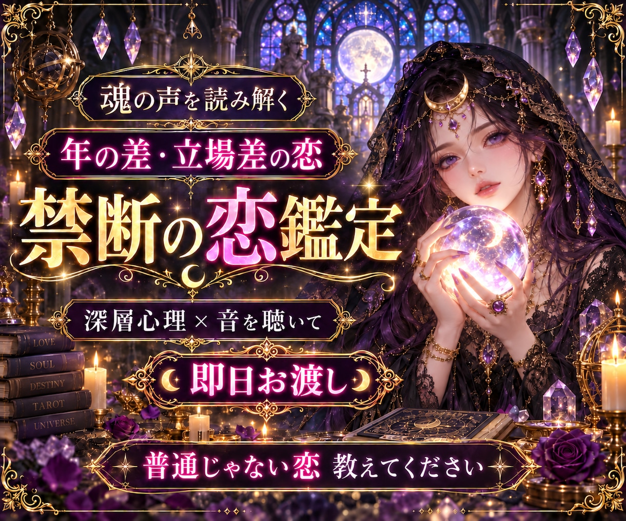 即日：【禁断の恋愛】を波動波長で鑑定します 立場の差の恋でどうすれば良いか悩んでいる方へ イメージ1