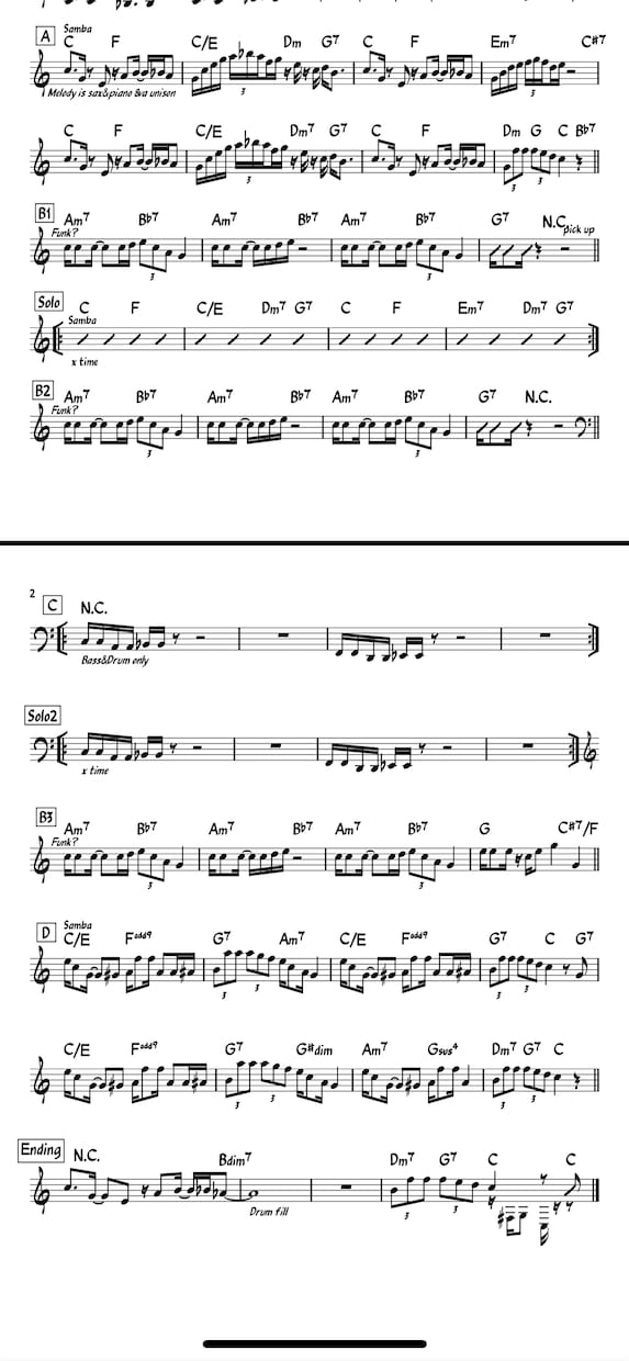 楽譜作成、編曲、移調します ⭐︎コード譜付き可◎、スピード対応可能、正確な耳コピ イメージ4