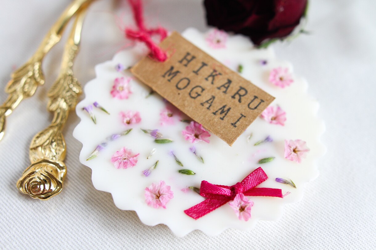 結婚式のゲストの席札キャンドルサシェで作ります 大切なウェディングにもうワンアクセント♡ イメージ4
