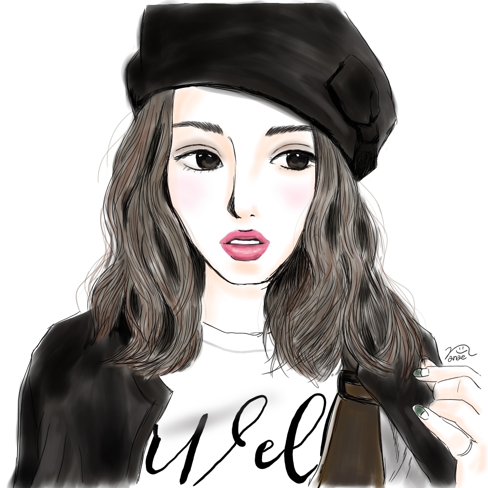 印刷もOK♡似顔絵やガールズイラストをお描きします 大人かわいい、お洒落なイラストをお探しの方にオススメです♡ イメージ10