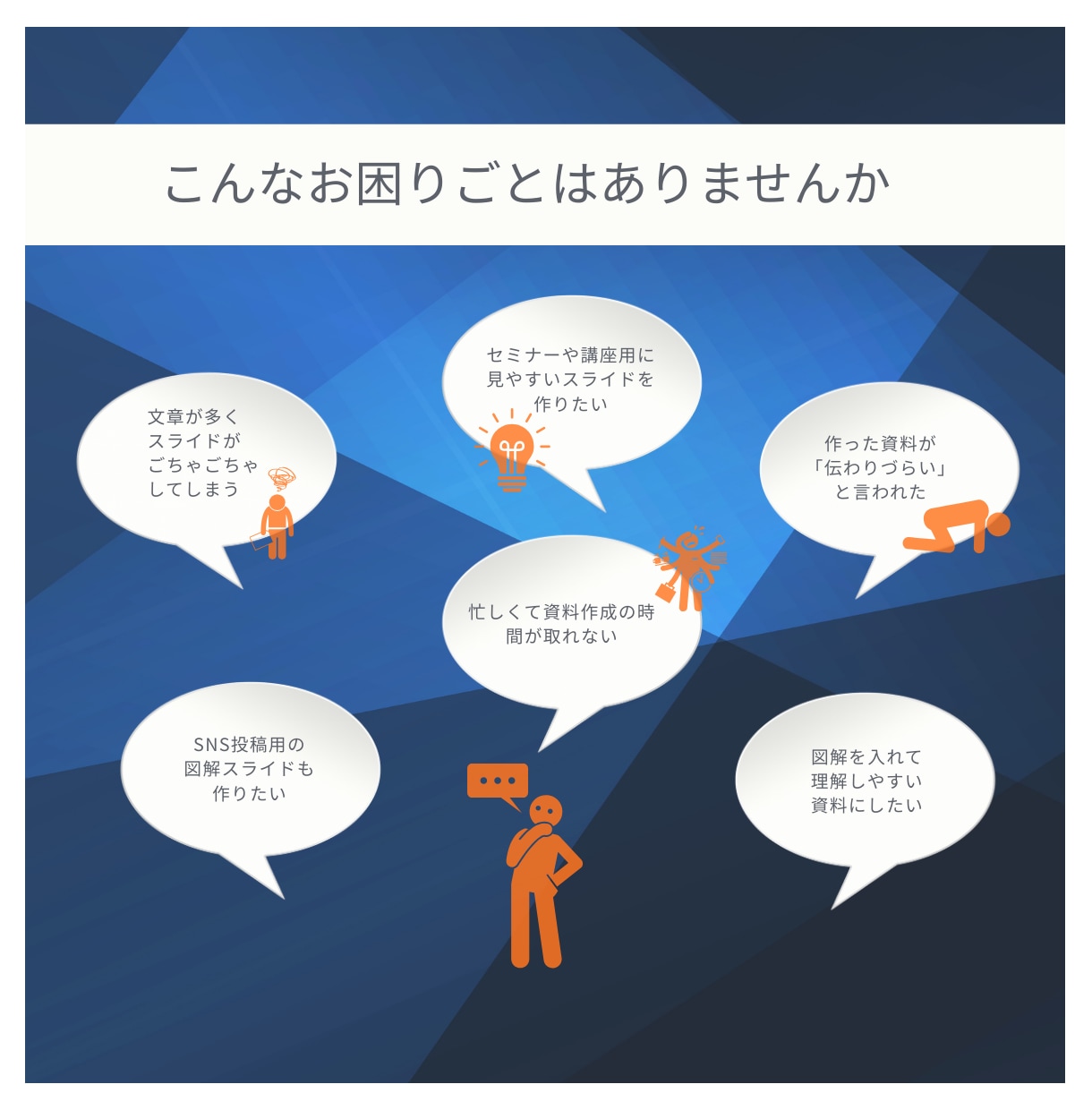 図解で整理！聞き手に『伝わる』スライド作成します 忙しいあなたの『伝えたい』をわかりやすく　スライドに イメージ2