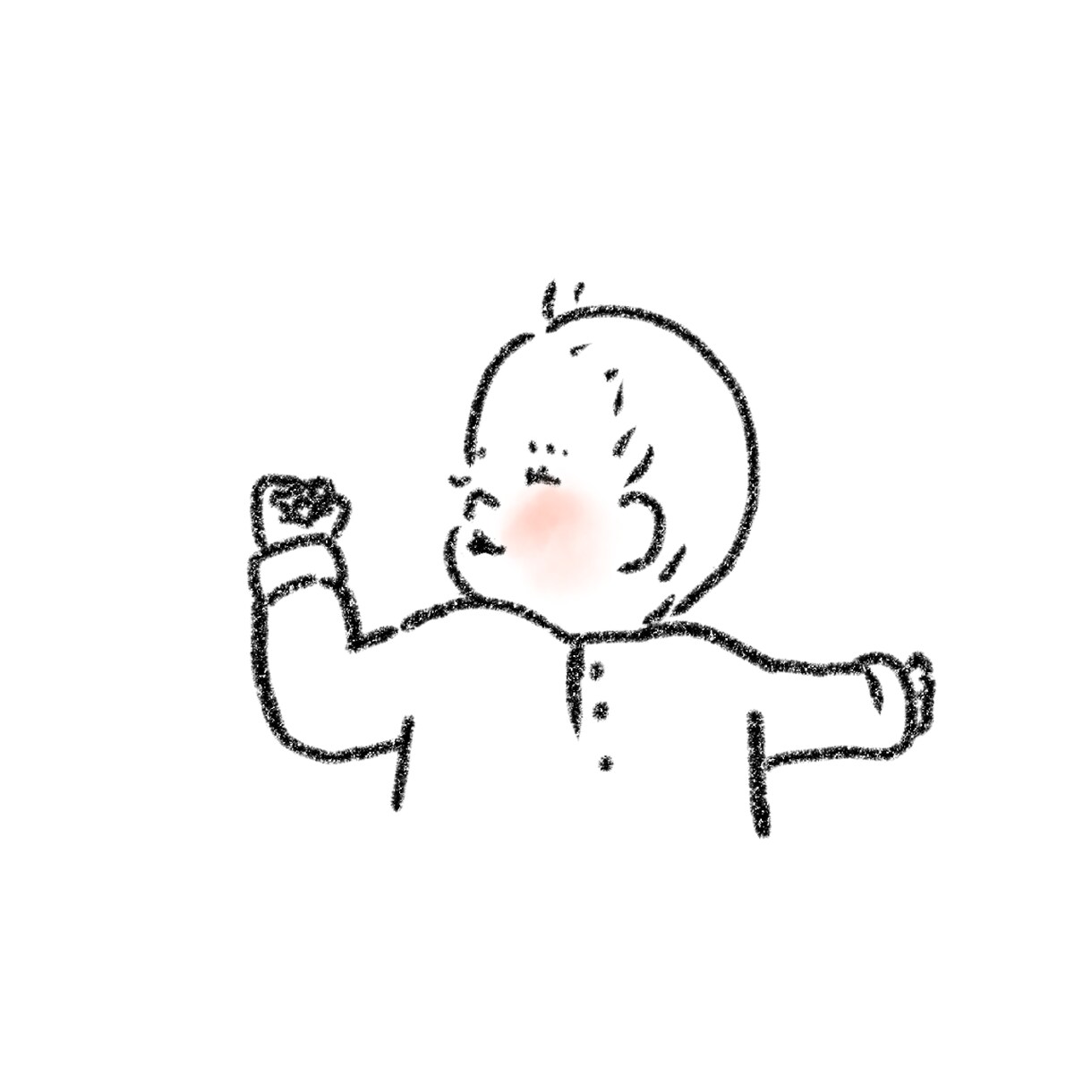 白黒◎お子さまイラスト描きます Xで掲載しているテイストです♪SNSアイコン、記念品に！ イメージ3