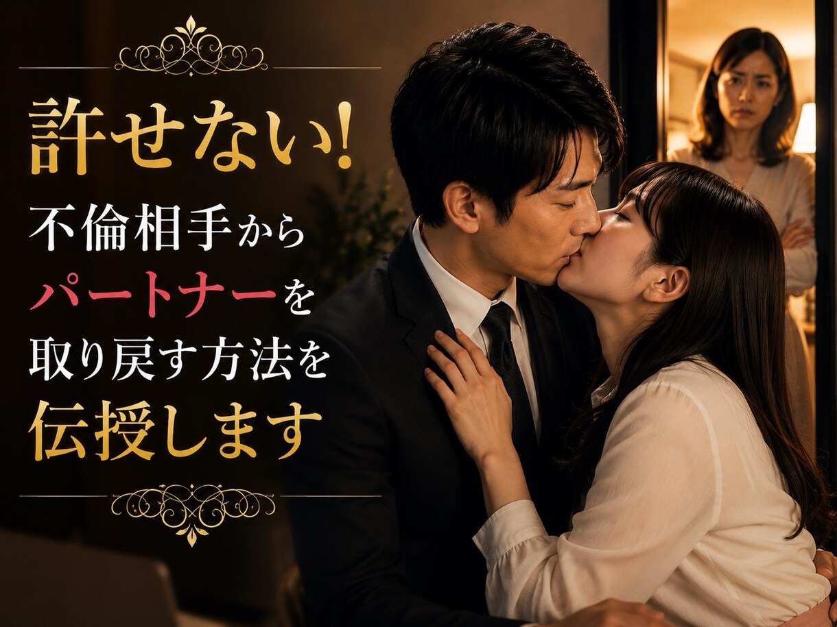 成功率急上昇！不倫の終わらせかたを伝授します 不倫カップルは手強いですが、そんな二人もこれでおしまいです イメージ1
