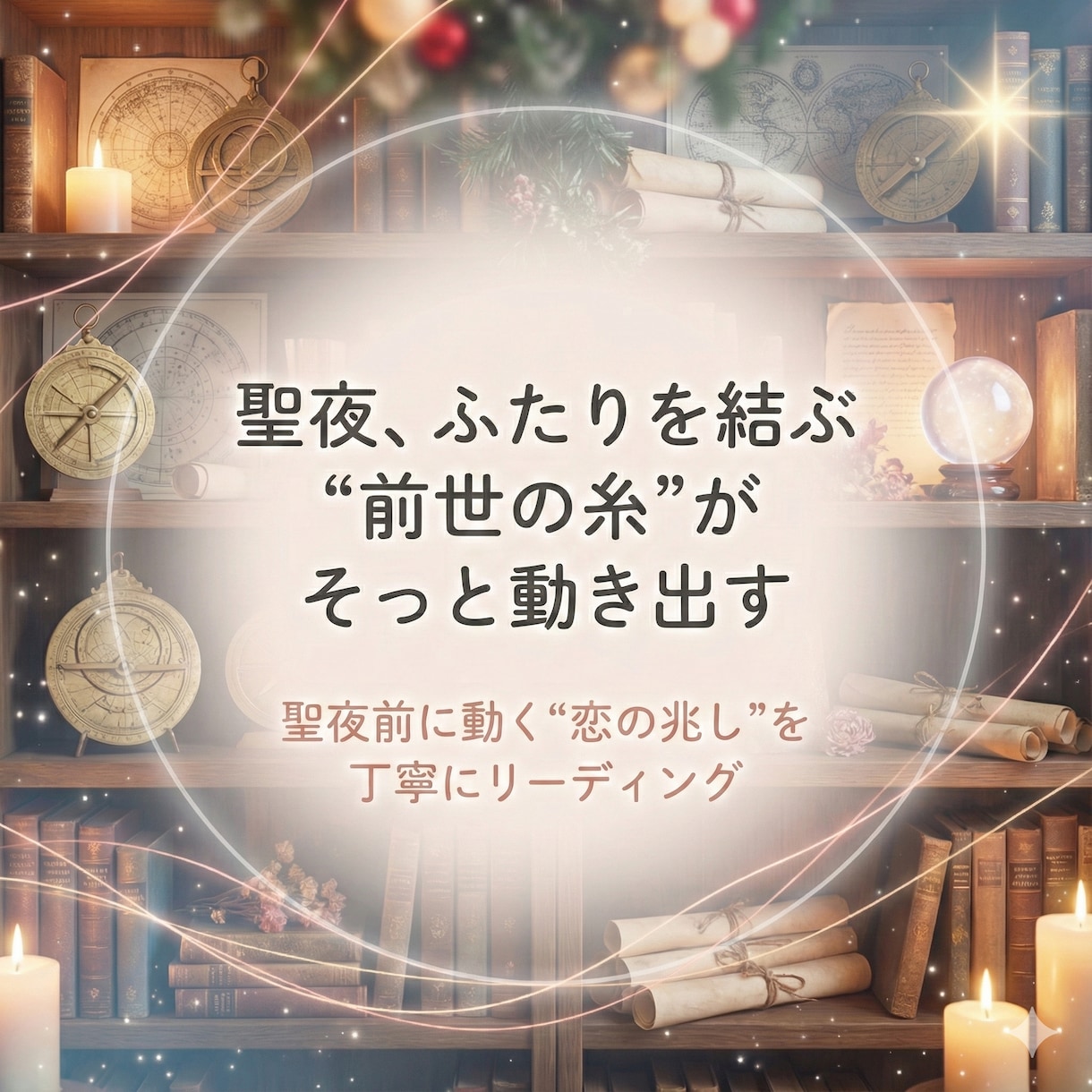 聖夜前に恋が動く瞬間を読み解きます 前世の縁と彼の本音から恋の転機を導く鑑定 イメージ1