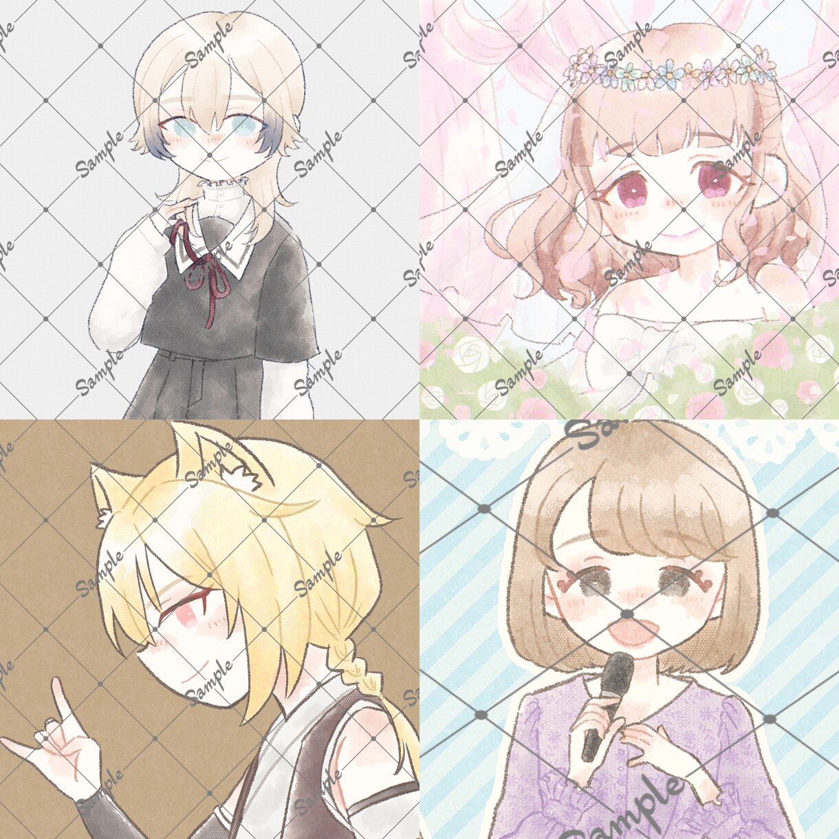 ふんわりかわいいアイコン描きます アイコンやサムネイル、動画素材などにオススメ！ イメージ4