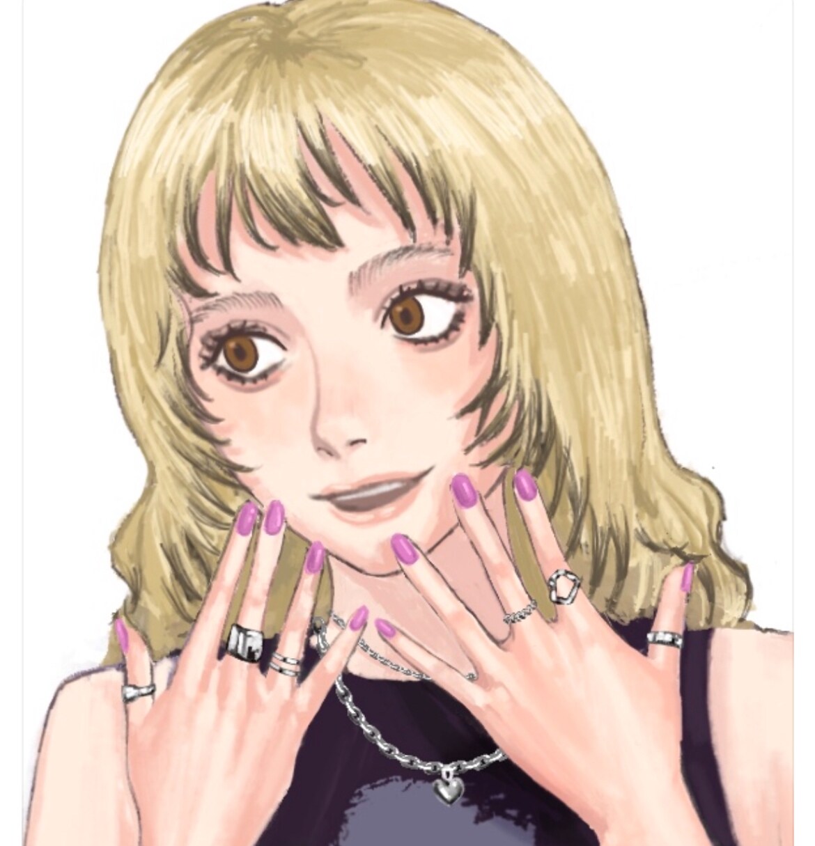 人物イラスト作成します 厚塗り調の個性的なイラスト*サムネイルやジャケットに イメージ5