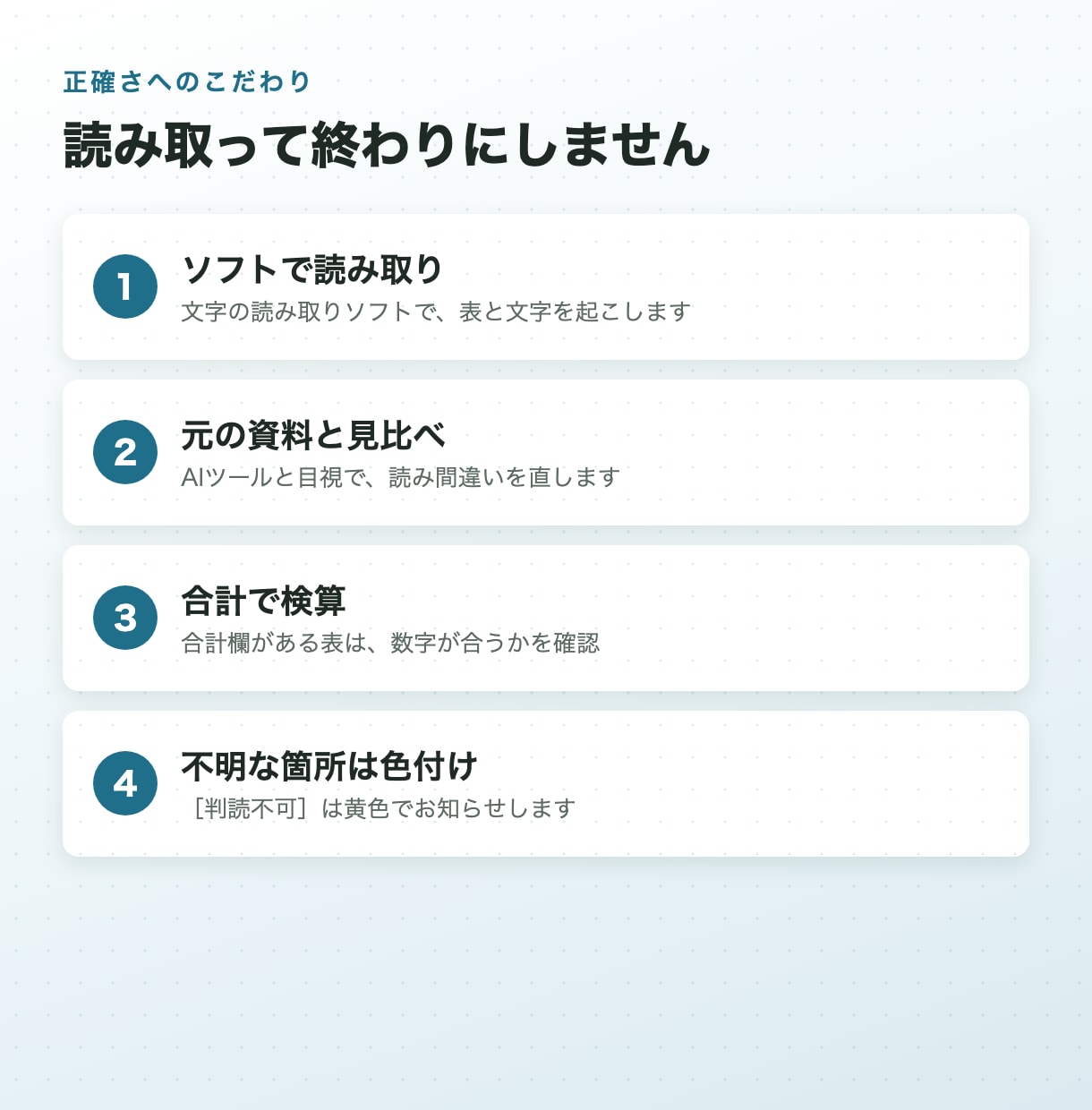 PDF・画像の表をExcelにデータ入力します 5枚1,500円。数字は合計で検算して納品します イメージ4