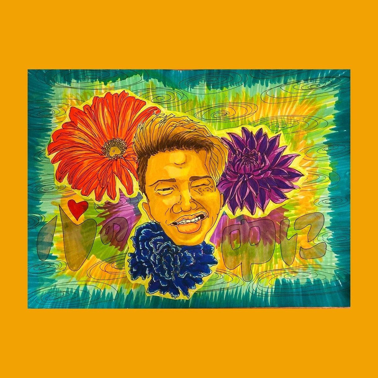ポップでカラフルな似顔絵描きます 十人十色の色を独特の色使いで表現いたします♬ イメージ1