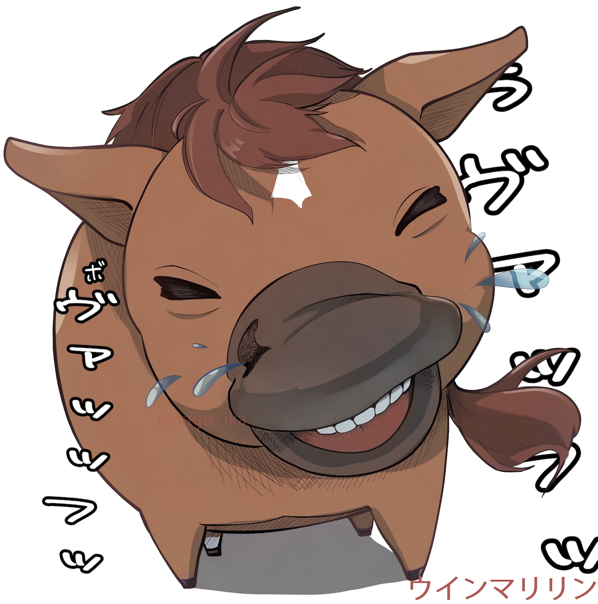 馬のイラスト製作します かわいい馬、競走馬のアイコンやグッズイラスト描きます！ イメージ5