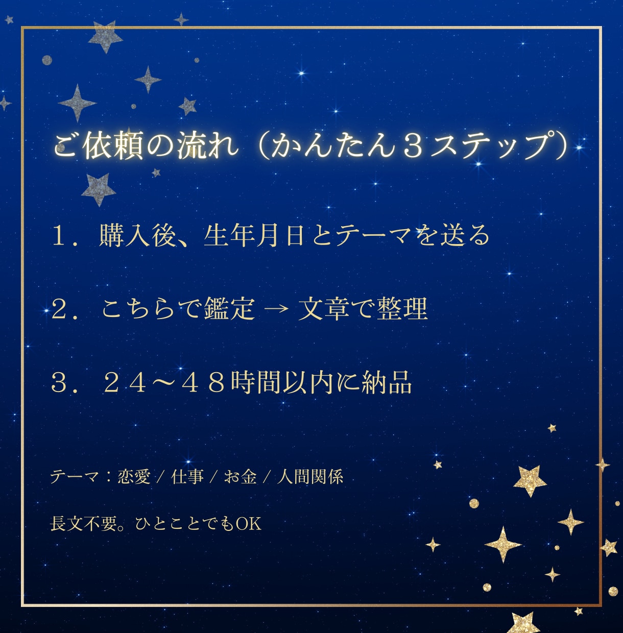 誕生日で強みと流れを鑑定します 強み・課題・行動案までまとめます イメージ3