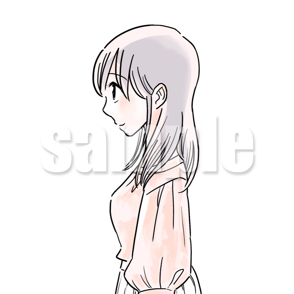 アイコン、挿絵などに…♪お洒落に人物を描きます シンプルナチュラルなイラスト制作 イメージ2