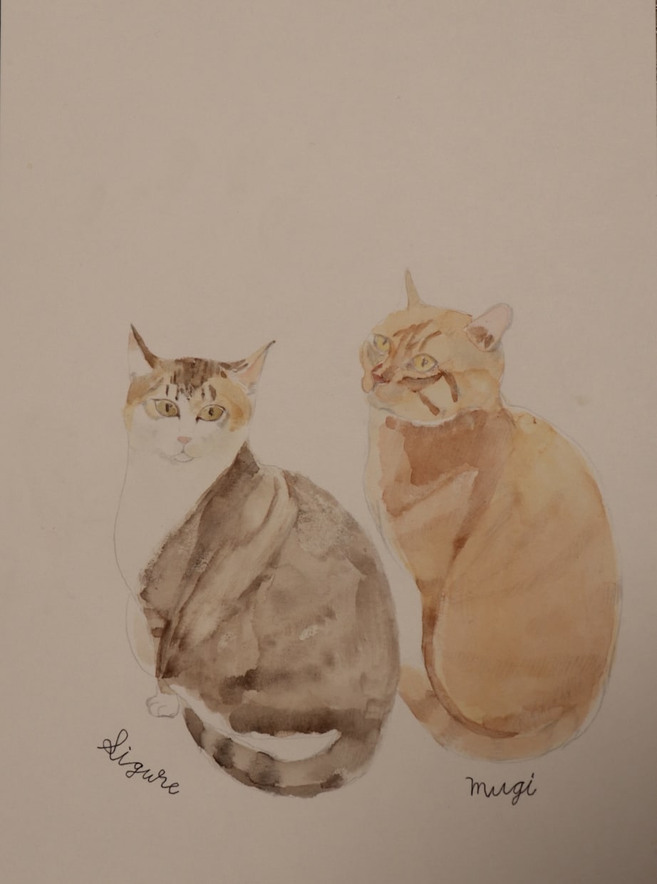 動物の似顔絵描きます シンプルで優しいペットの似顔絵描きます イメージ1