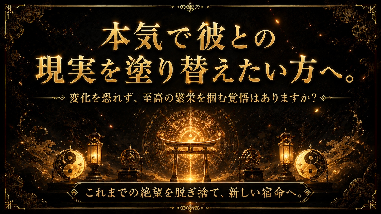 最高峰☯運命を書き換える縁結びの大秘法で開運します 宿命の理を解体し、彼との「最上位の繁栄へと導く」　極みの神事 イメージ4