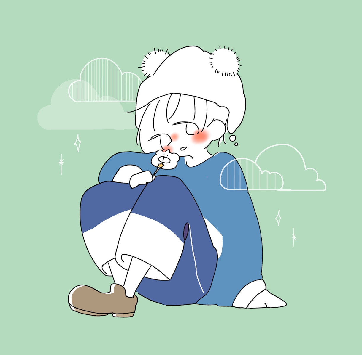最短即日お届け！自分らしいシンプルイラスト描きます 私だけの線でオリジナリティのあるシンプルイラスト イメージ4