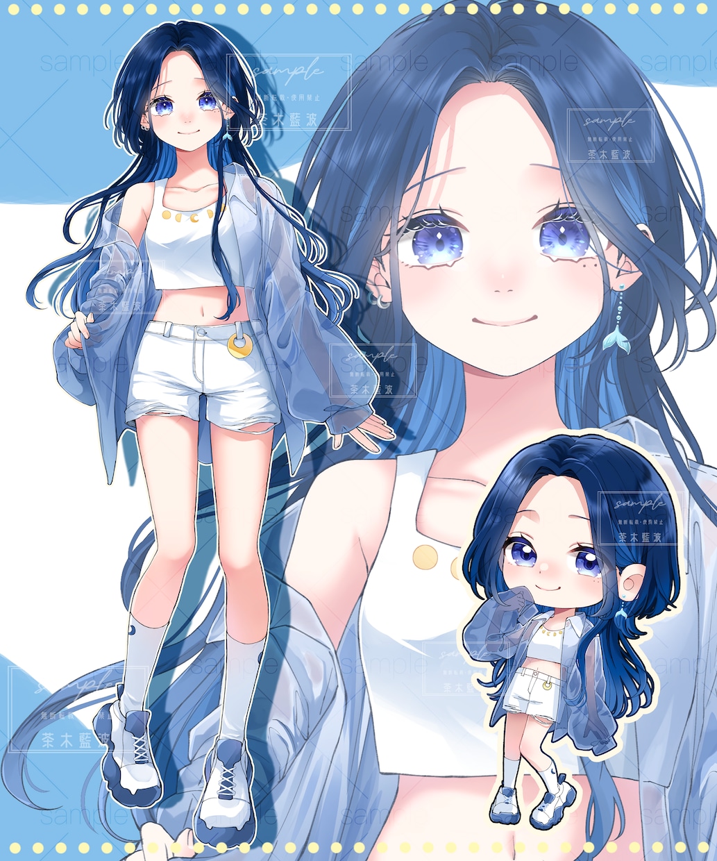 アイコン・歌ってみた・Live2D立ち絵等描きます ちびキャラや配信用イラスト等、幅広く制作しています！ イメージ6