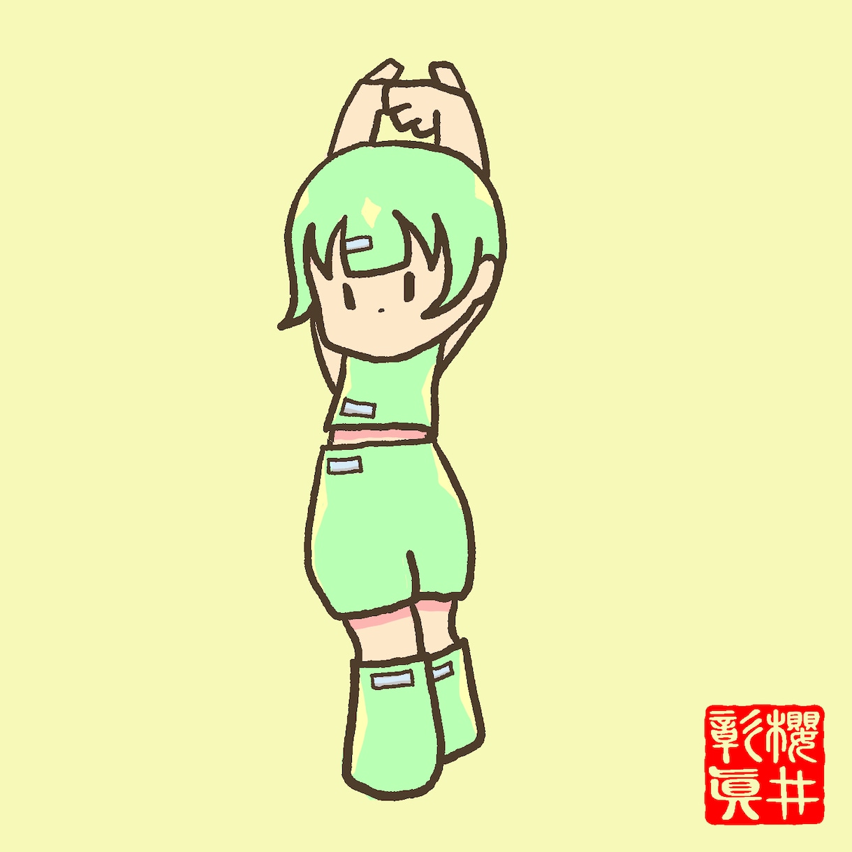 超シンプルなゆるいイラスト描きます 動物・食べ物・人物、SNSアイコン・商用利用 イメージ2
