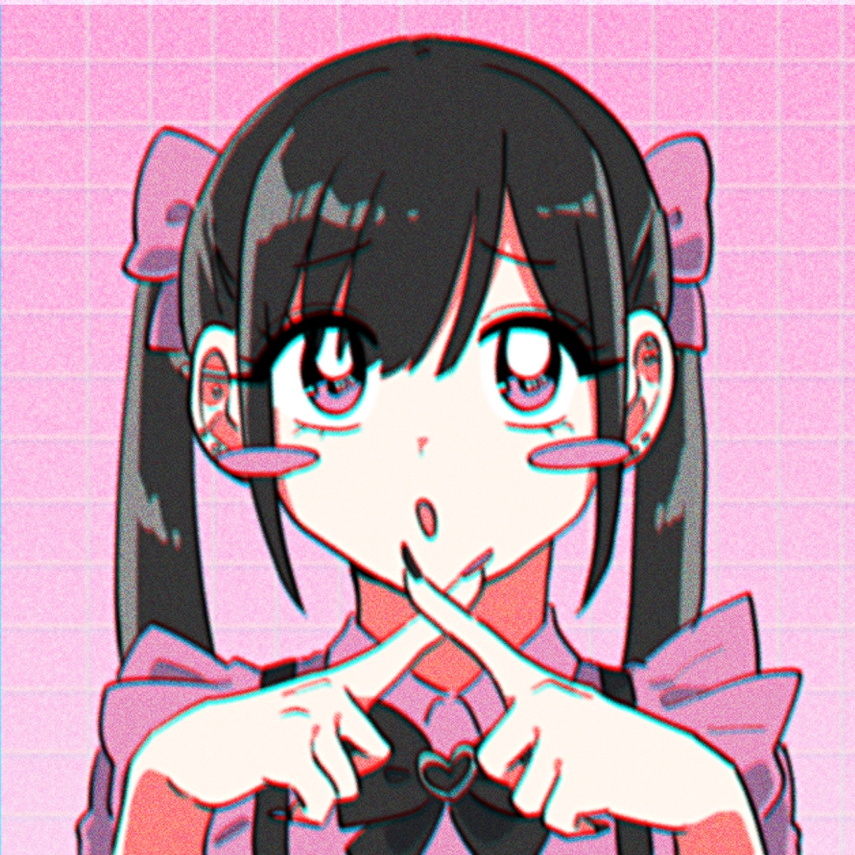 レトロで可愛い地雷系アイコン描きます レトロ調の可愛い絵柄で地雷系の女の子を描かせて頂きます。 イメージ1