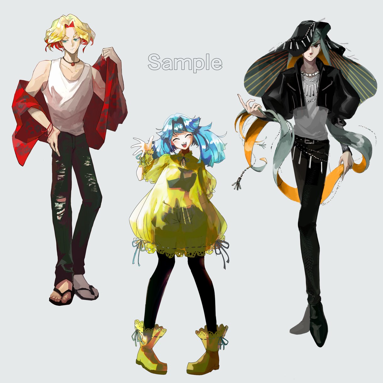 キャラクターイラスト、立ち絵を制作いたします オリジナルキャラクター描きます イメージ2