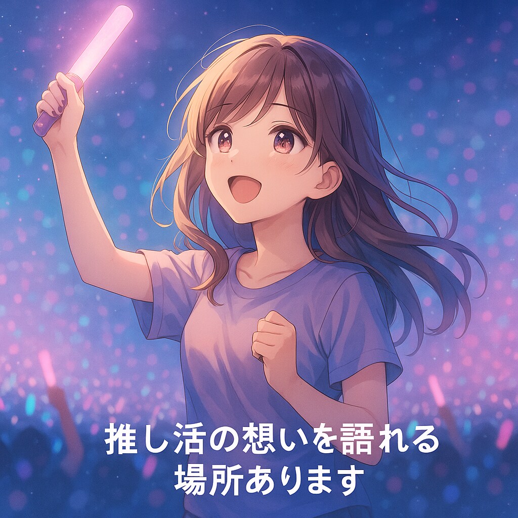 推し活の想いを語れる場所あります あなたの推しへの愛、全部受け止めます イメージ1