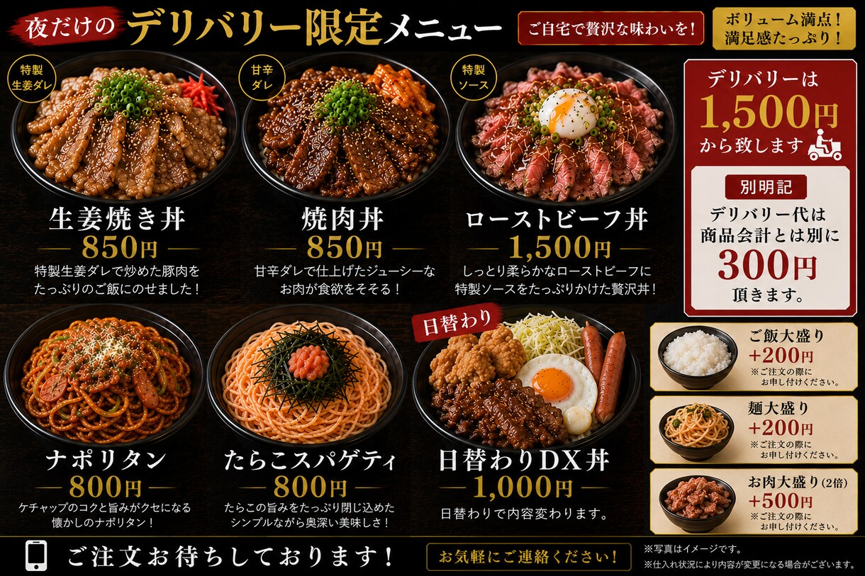 飲食店経営者が利益重視の新メニュー10品企画します 店舗に合わせた新メニューの原価からレシピを10品提案します。 イメージ1