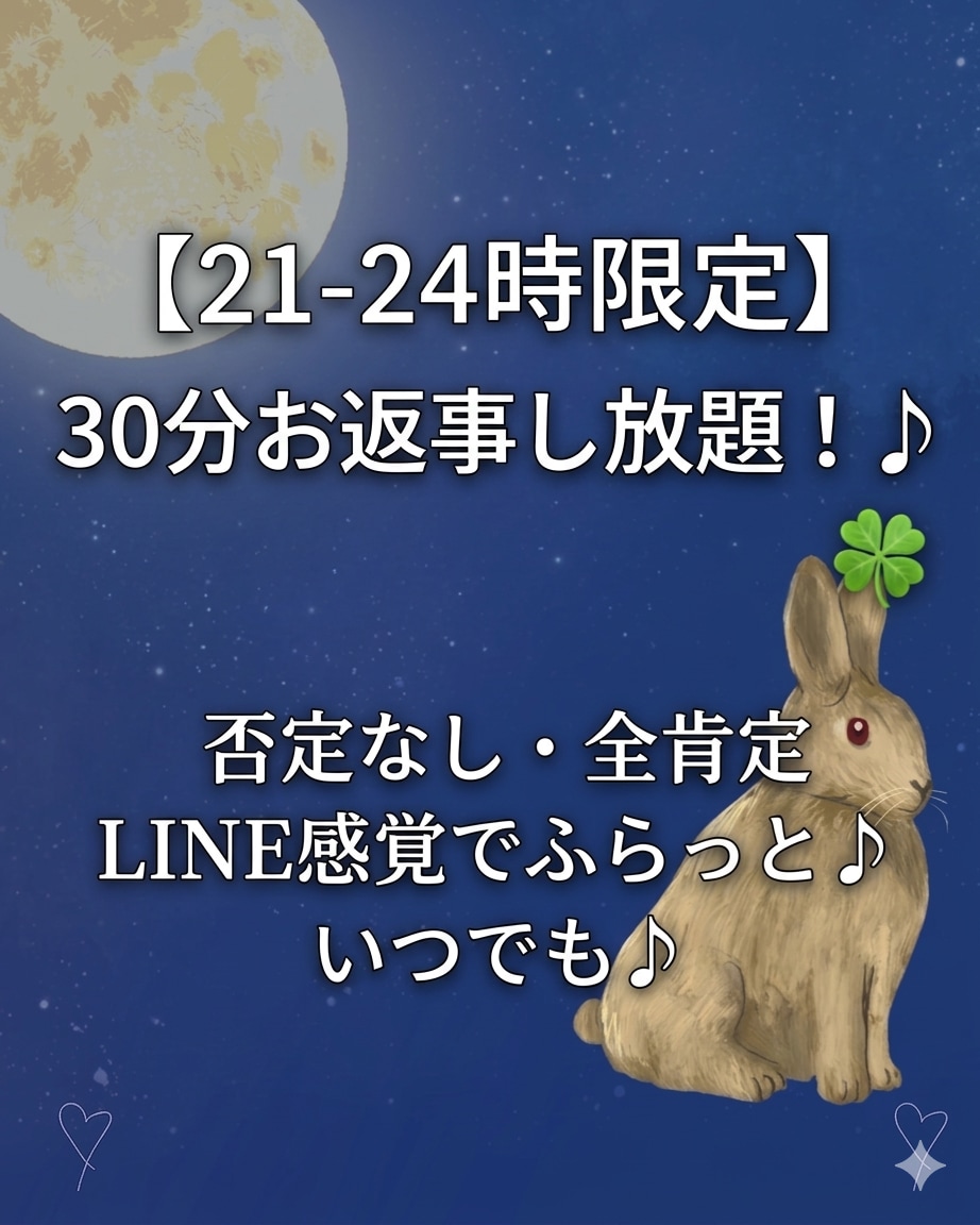 30分間LINE感覚でチャットします 30分間即レス友達感覚でやりとりしましょう✳︎！ イメージ1