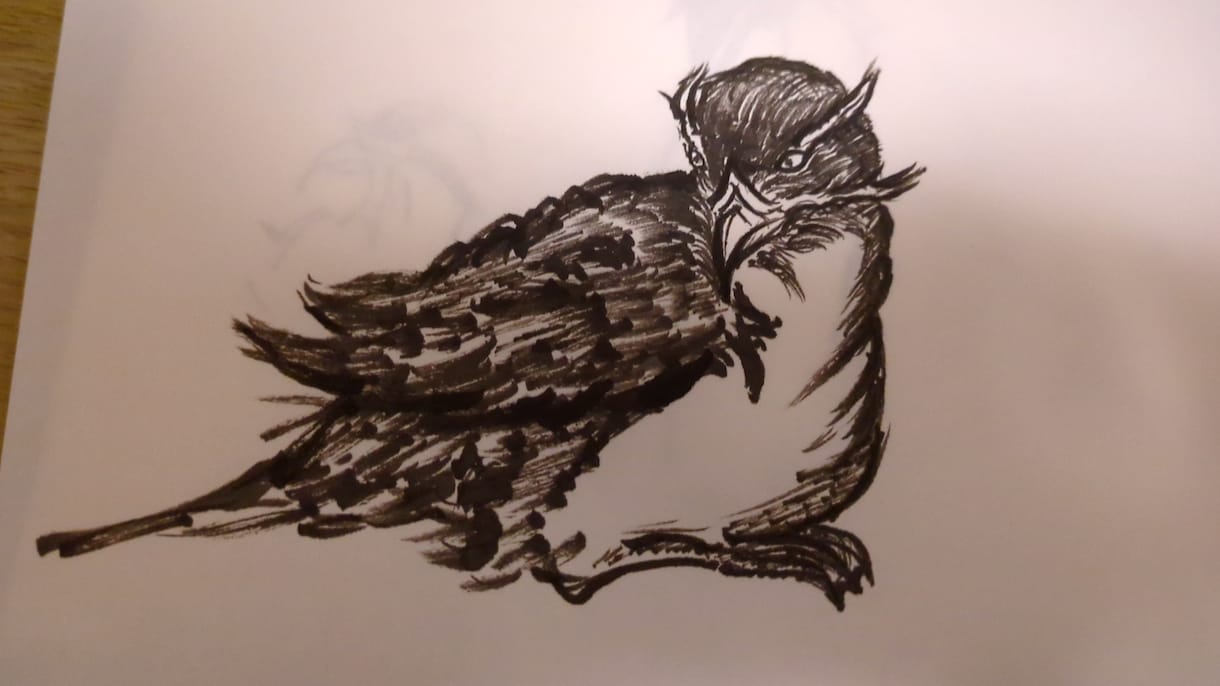 現役寿司職人が描く！粋で躍動感のある墨絵制作します 包丁を筆に持ち替え、動物など躍動感を一枚の紙に吹き込みます。 イメージ2