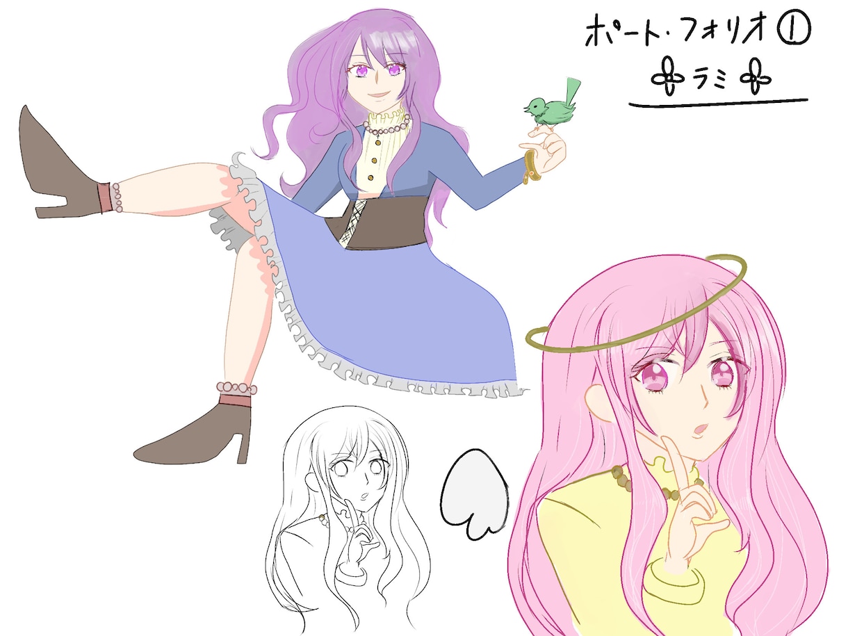 貴方専用の可愛い女の子、かっこいい男の子描きます アイコン、YouTube素材、プロフィール画像、似顔絵 イメージ4