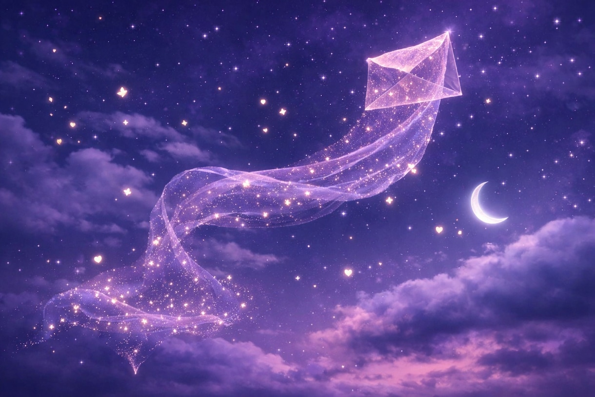 夜明け前に届く恋の星便りお届けします 眠れぬ夜の想いを託し、朝には彼の気持ちと未来をお守りに変えて イメージ1