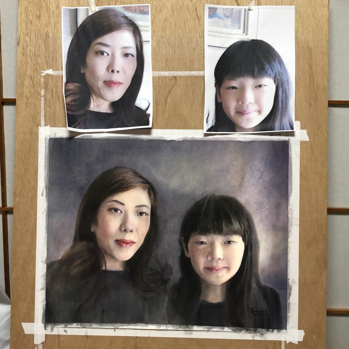手描きの水彩画で人物、動物の肖像画を作製いたします 心を込めて作製させていただきます イメージ9