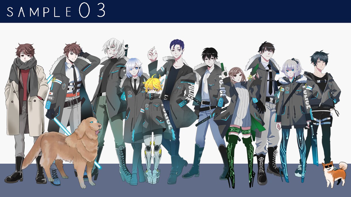 TRPG・ゲーム用立ち絵（キャラクター）描きます 男性・オッサン・お姉さん・人外系が得意です！ イメージ4