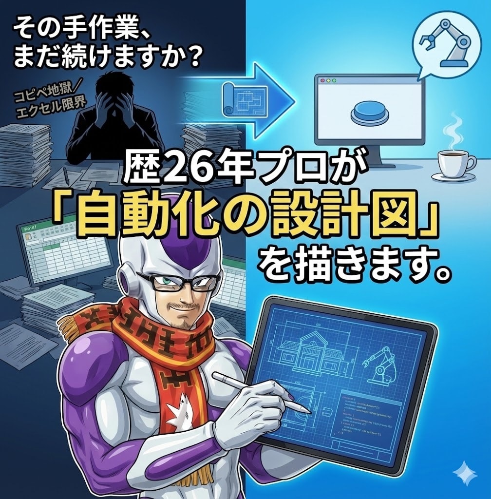 業務自動化の設計図でムダな手作業を0に導きます SE26年の設計力×最新AI。一生続く「手作業」を今すぐ解放 イメージ1