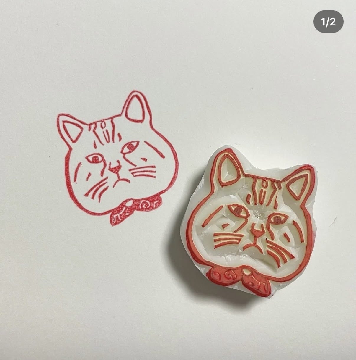世界に1つペットで消しゴムはんこ作ります 家族であるわんちゃん猫ちゃんの消しゴムはんこ作ります イメージ4